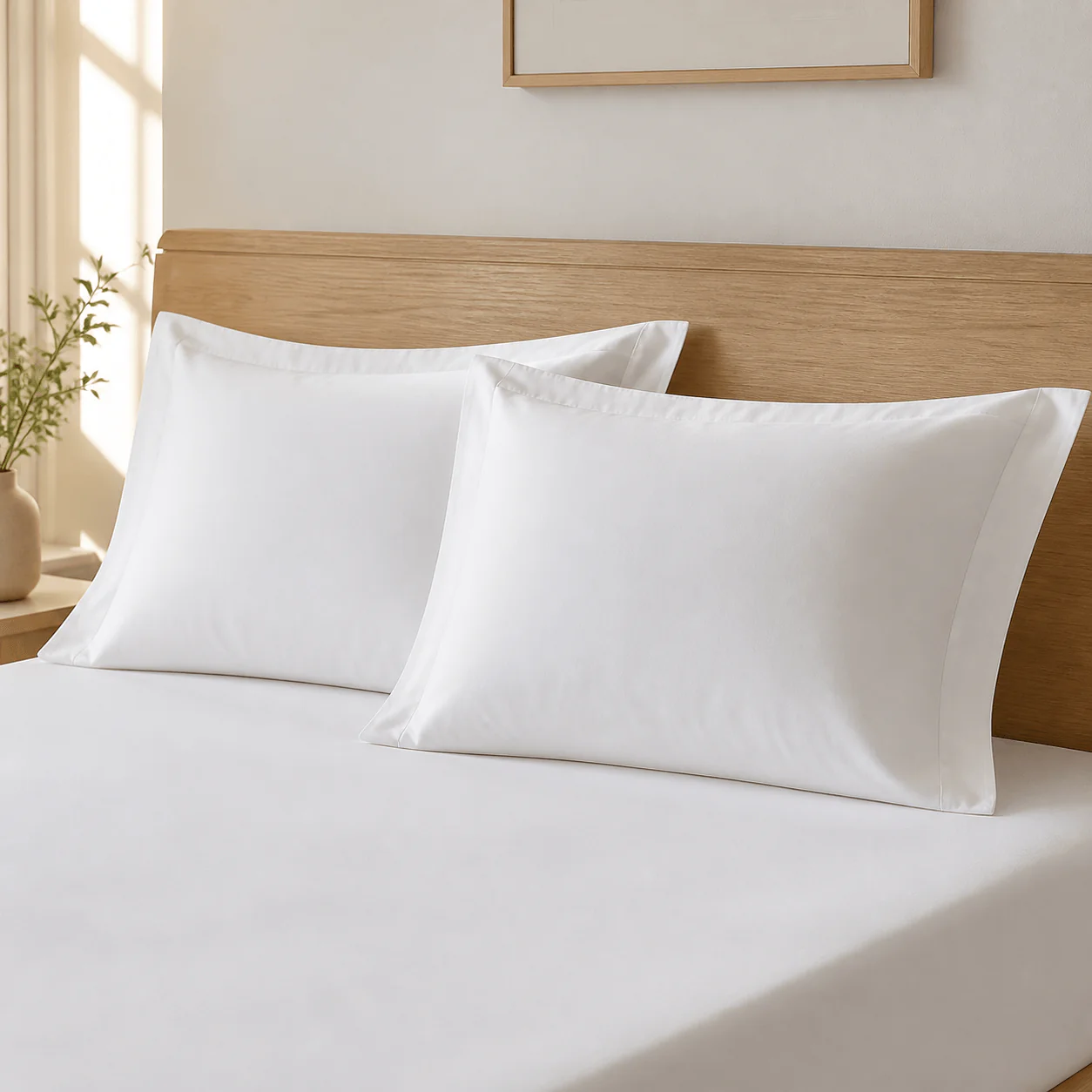 Hemmed Pillowcase Set lifestyle view