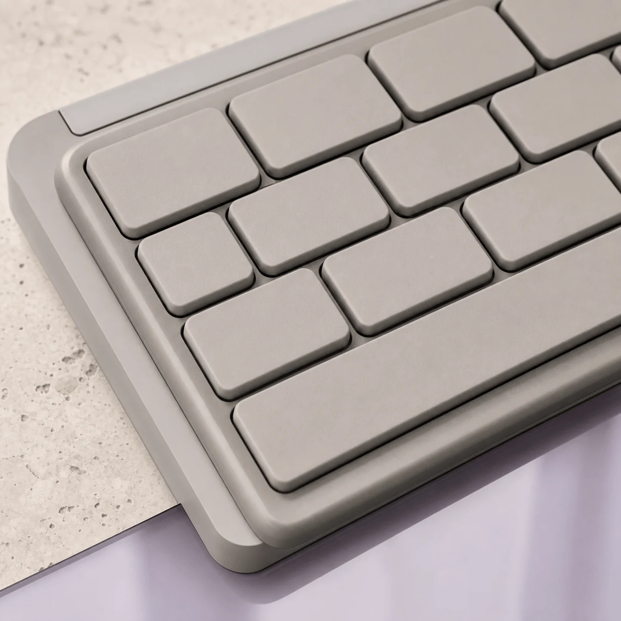 QuietType Keyboard material detail