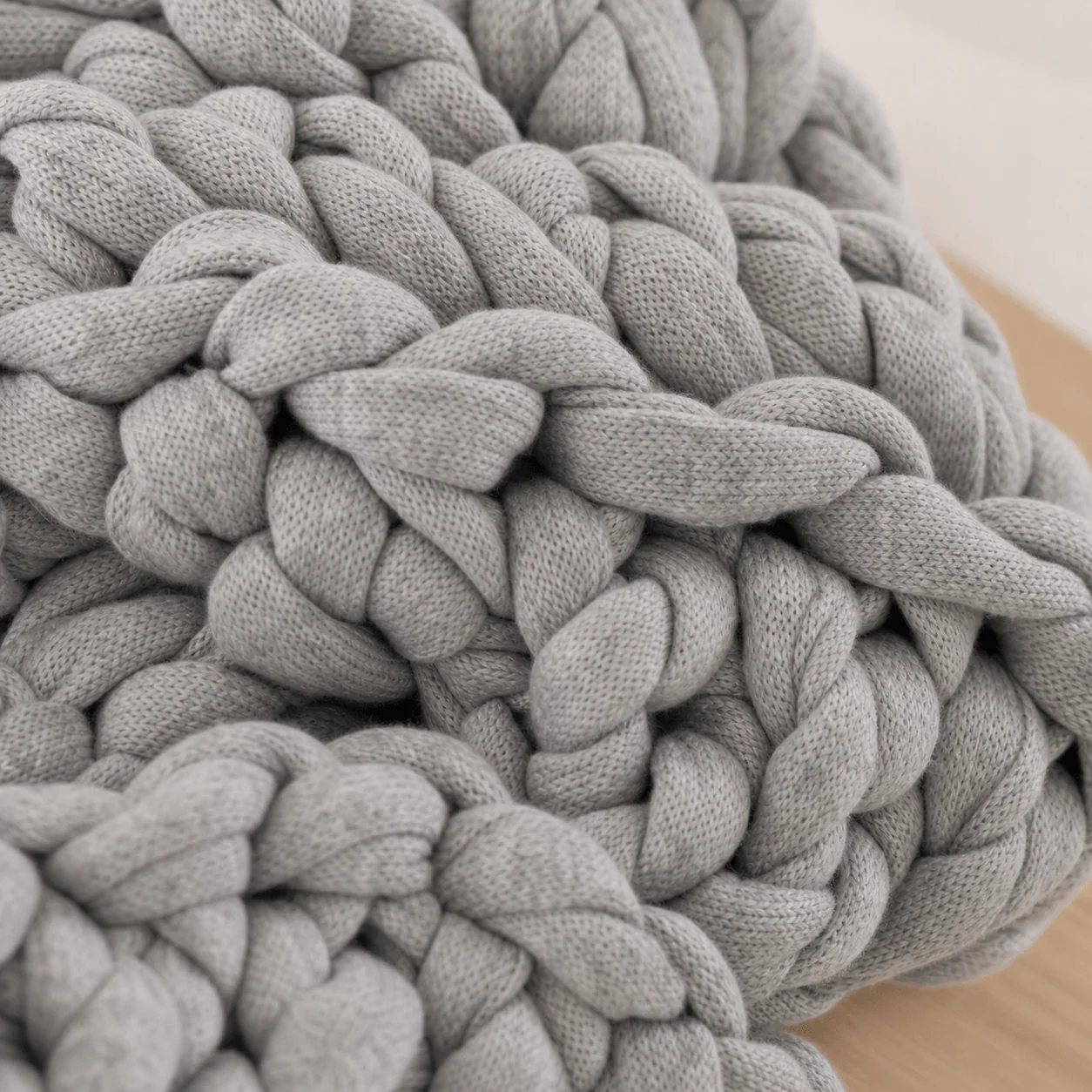 Weighted Knit Throw material detail